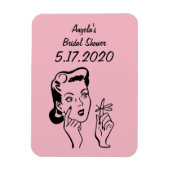 ブライダルシャワーリマインダーまたはキープサムマグネット マグネット (縦)