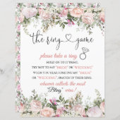 ブライダルシャワーリングや輪ゲームの指示記号 (正面/裏面)