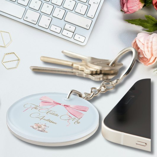 ブライダルシャワーリージェンシーエレガントリボン キーホルダー