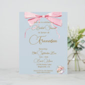 ブライダルシャワーリージェンシーティーパーティーエレガント招待状 (スタンド正面)