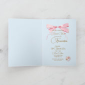 ブライダルシャワーリージェンシーティーパーティーエレガント招待状 ノートカード (内部)