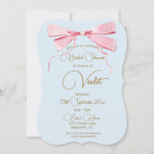 ブライダルシャワーリージェンシーティーパーティーシルエットリボン (正面)