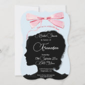 ブライダルシャワーリージェンシーティーパーティーシルエットリボン (正面)