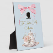 ブライダルシャワーリージェンシーティーパーティーシルエットリボン フォトプラーク (側面)