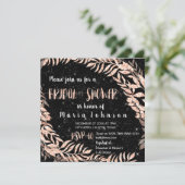 ブライダルシャワーリースグリッターバラ金ゴールドスカイスターズ 招待状 (スタンド正面)