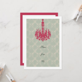 ブライダルシャワールンチョンテンプレート 招待状