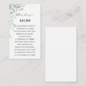 ブライダルシャワーレシピエンクロージャカード エンクロージャーカード (正面/裏面)