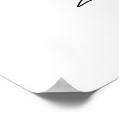 ブライダルシャワーレシピカード標識 ポスター (角)