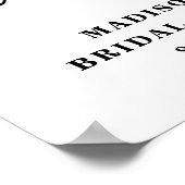 ブライダルシャワーレシピカード記号 ポスター (角)