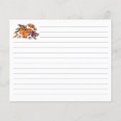 ブライダルシャワーレシピカード (裏面)