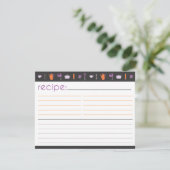 ブライダルシャワーレシピカード (スタンド正面)