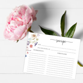 ブライダルシャワーレシピカード