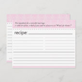 ブライダルシャワーレシピカード ポストカード (正面/裏面)