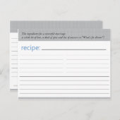ブライダルシャワーレシピカード ポストカード (正面/裏面)