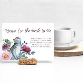 ブライダルシャワーレシピカード 招待状