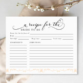 ブライダルシャワーレシピカード – 花嫁のレシピ