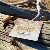 ブライダルシャワーレシピサマーサンディビーチスターフィッシュ インビテーションポストカード