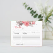 ブライダルシャワーレシピラブアドバイスカード (スタンド正面)