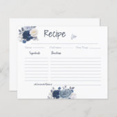 ブライダルシャワーレシピラブアドバイスカード (正面/裏面)