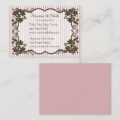 ブライダルシャワーレジストリカード エンクロージャーカード (正面/裏面)