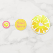 ブライダルシャワーレモンウォーターカラーピンク コンフェッティ (裏面)