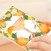 ブライダルシャワーレモンオレンジシトラスカクテルもの 招待状