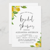 ブライダルシャワーレモンシトラスサマー 招待状 (正面/裏面)