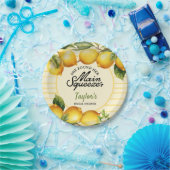 ブライダルシャワーレモン ペーパープレート (パーティー)