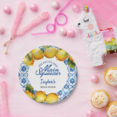 ブライダルシャワーレモン ペーパープレート (パーティー)