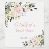 ブライダルシャワーローズゴールドバチェロレッテ ワインラベル (シングルラベル)