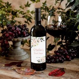 ブライダルシャワーローズゴールドバチェロレッテ ワインラベル