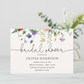 ブライダルシャワーワイルドフラワーシャワー招待状 招待状 (スタンド正面)