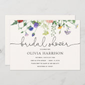 ブライダルシャワーワイルドフラワーシャワー招待状 招待状 (正面/裏面)