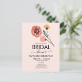 ブライダルシャワーワイルドフラワーハンドドロー・アート ポストカード (スタンド正面)