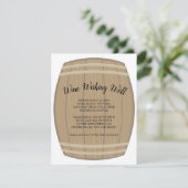 ブライダルシャワーワインウィッシングウェルカード 招待状 (スタンド正面)