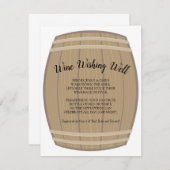 ブライダルシャワーワインウィッシングウェルカード 招待状 (正面/裏面)
