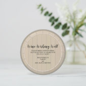 ブライダルシャワーワインウィッシングウェルサークルカード 招待状 (スタンド正面)