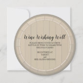 ブライダルシャワーワインウィッシングウェルサークルカード 招待状 (正面)