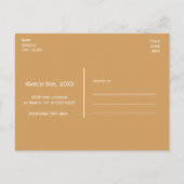 ブライダルシャワーワイングラスANY色はがき インビテーションポストカード (裏面)