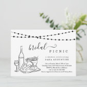 ブライダルシャワーワインテイスティングとチーズボードパーティー 招待状 (スタンド正面)