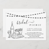 ブライダルシャワーワインテイスティングとチーズボードパーティー 招待状 (正面/裏面)