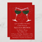 ブライダルシャワーワインテイスティング招待状 招待状 (正面/裏面)