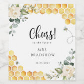 ブライダルシャワーワインラベル ワインラベル (シングルラベル)