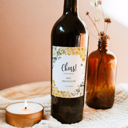 ブライダルシャワーワインラベル ワインラベル