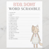 ブライダルシャワーワードのスクランブルゲームのモード化 (正面)