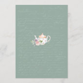 ブライダルシャワーヴィンテージアリスインワンダーランド メニュー (裏面)