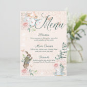 ブライダルシャワーヴィンテージアリスインワンダーランド メニュー (スタンド正面)