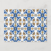 ブライダルシャワーヴィンテージレモン地中海の葉 インビテーションポストカード (裏面)