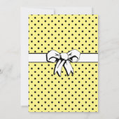 ブライダルシャワーヴィンテージ水玉模様ボウイエロー (裏面)