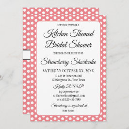 ブライダルシャワーヴィンテージ水玉模様ボウズピンク&ホワイト